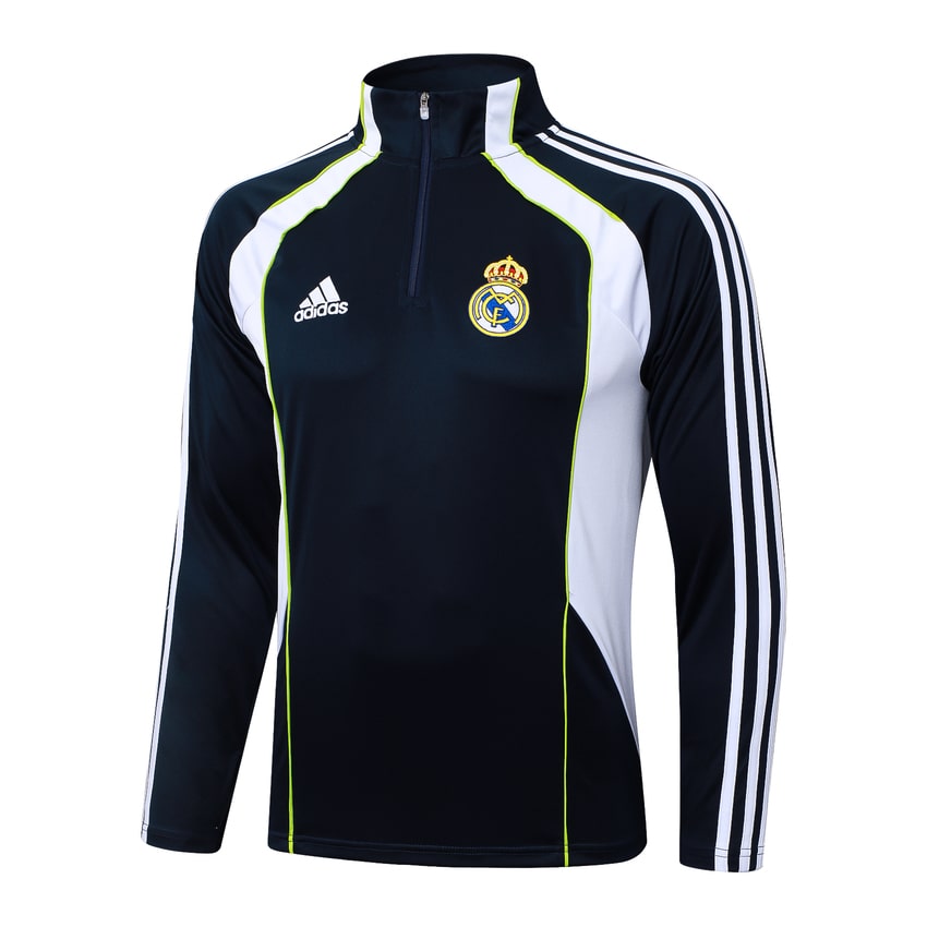 Survetement Real Madrid Training Homme/Enfant 2025 2026 Noir Blanc | Foot Fan