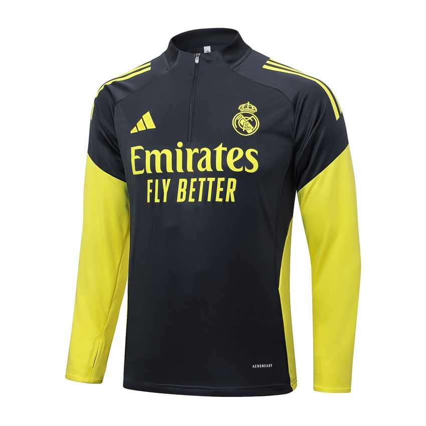 Survetement Real Madrid Training Homme/Enfant 2025 2026 Noir Foncé | Foot Fan
