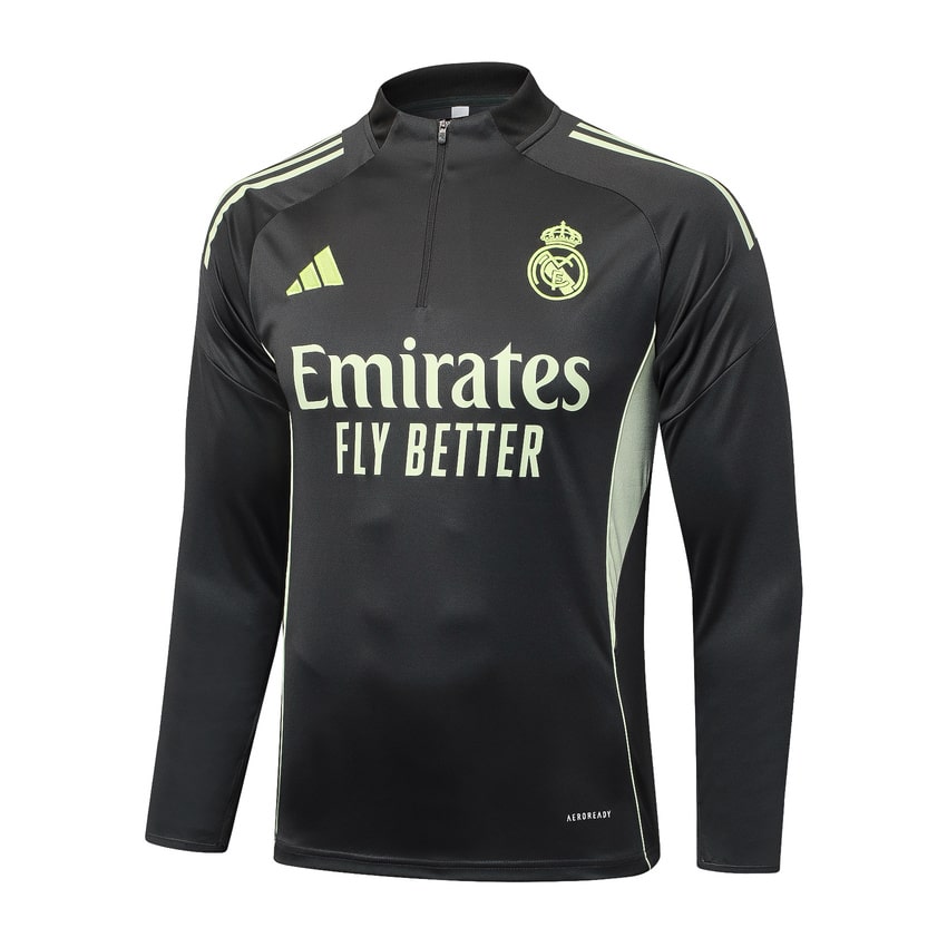 Survetement Real Madrid Training Homme/Enfant 2025 2026 Noir Jaune | Foot Fan
