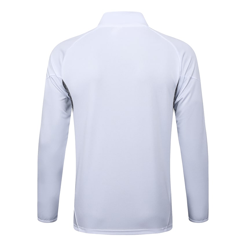 Survetement Real Madrid Veste Homme/Enfant 2025 2026 Blanc Clair | Foot Fan