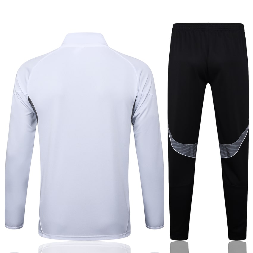 Survetement Real Madrid Veste Homme/Enfant 2025 2026 Blanc Clair | Foot Fan
