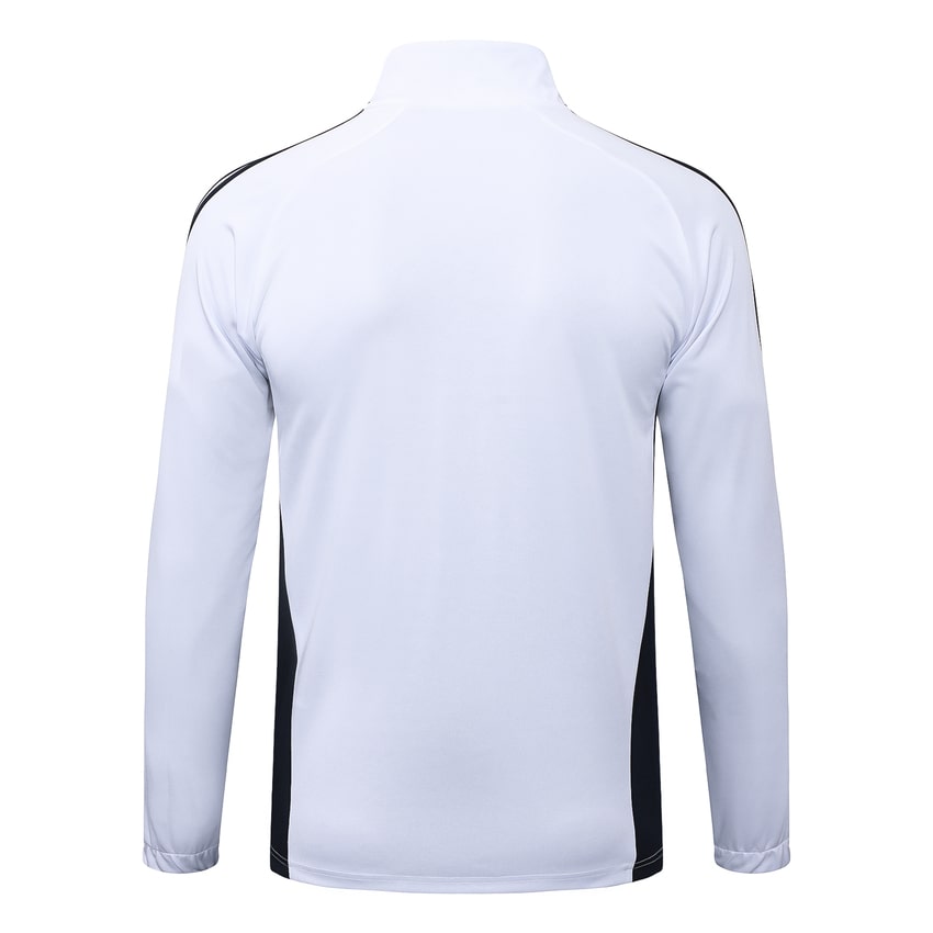 Survetement Real Madrid Veste Homme/Enfant 2025 2026 Blanc Noir | Foot Fan