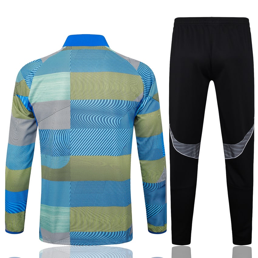 Survetement Real Madrid Veste Homme/Enfant 2025 2026 Bleu Vert | Foot Fan