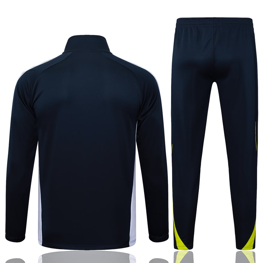 Survetement Real Madrid Veste Homme/Enfant 2025 2026 Noir Blanc | Foot Fan