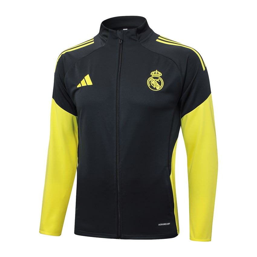Survetement Real Madrid Veste Homme/Enfant 2025 2026 Noir Fonce | Foot Fan