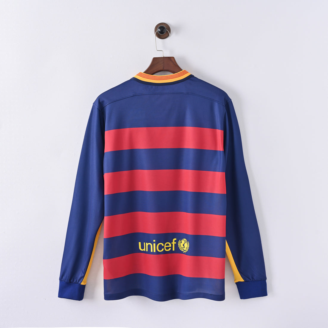 Maillot Barcelone Manches Longues 2015-2016 Domicile Vintage Homme | Foot Fan