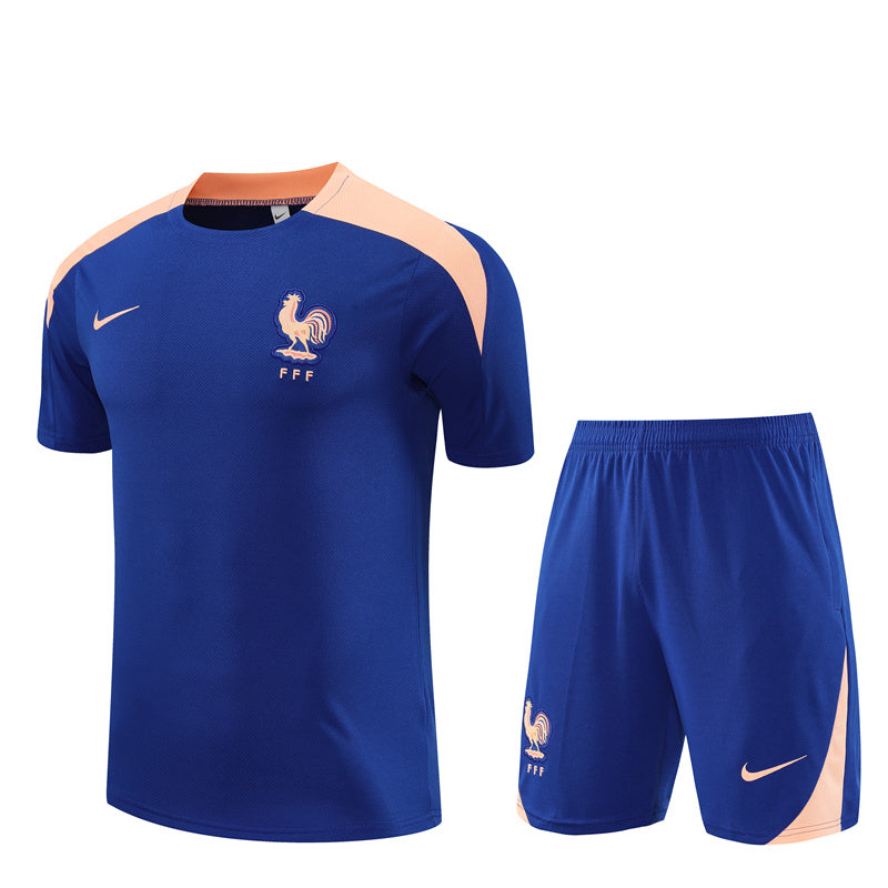 Maillot Short Training France Bleu Homme/Enfant 2025 2026 | Foot Fan