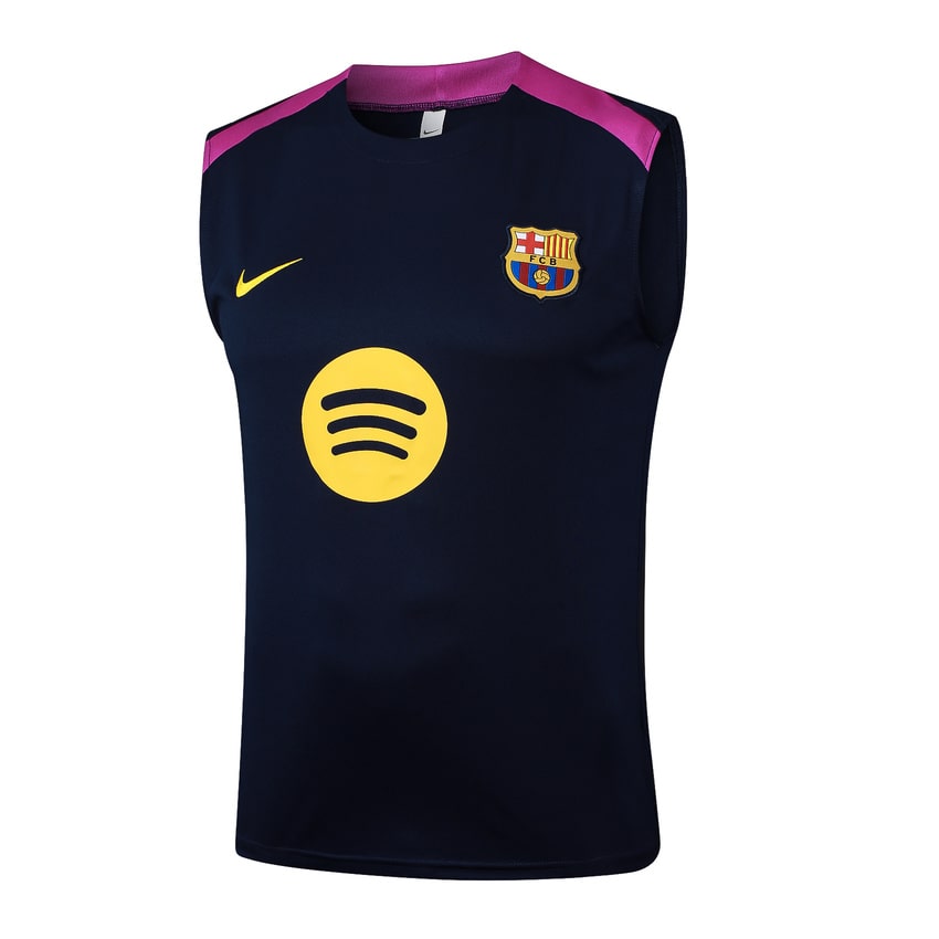 Debardeur Short Barcelone Homme 2025 2026 Noir Rose | Foot Fan