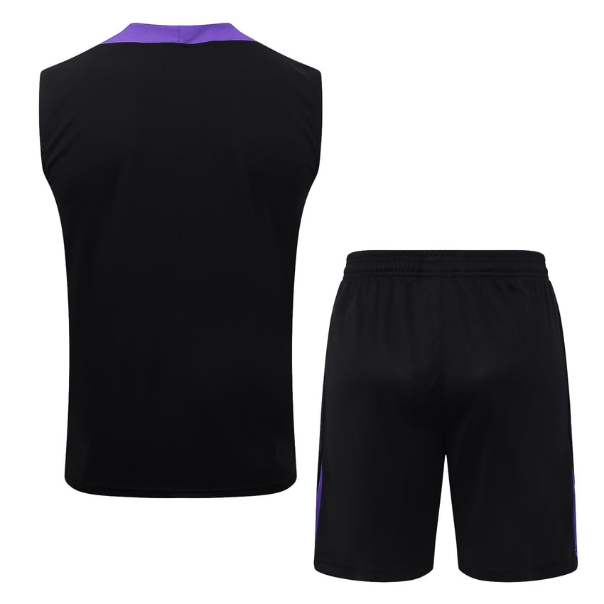 Debardeur Short Barcelone Homme 2025 2026 Noir Violet | Foot Fan