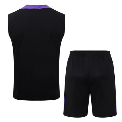 Debardeur Short Barcelone Homme 2025 2026 Noir Violet | Foot Fan