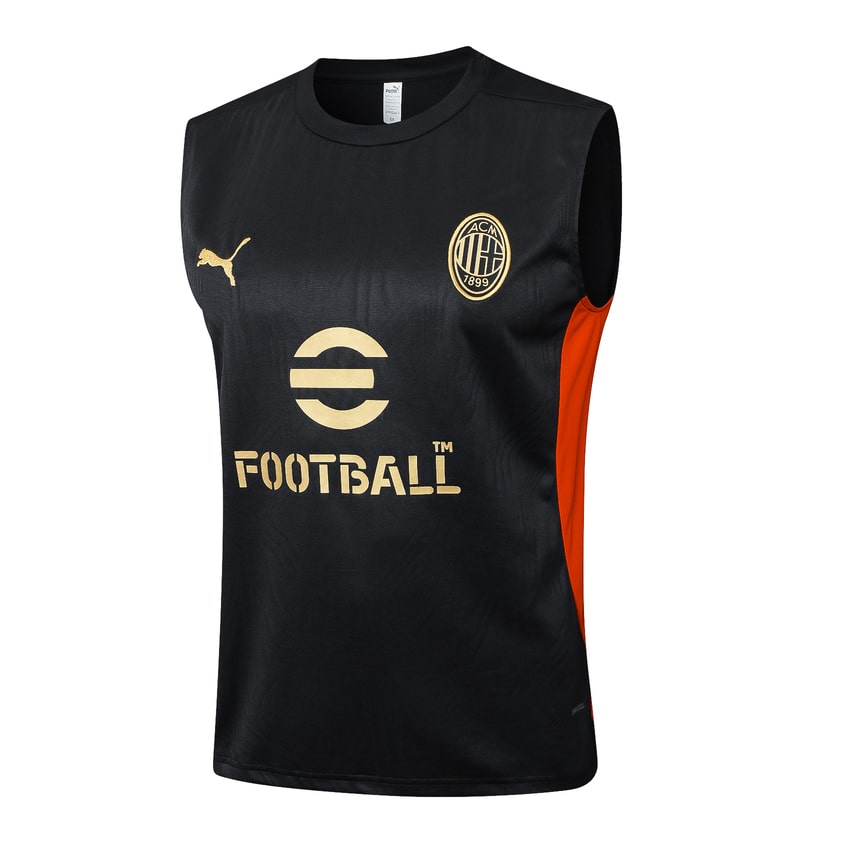 Debardeur Short Milan AC Homme 2024 2025 Noir | Foot Sport