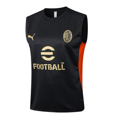 Debardeur Short Milan AC Homme 2024 2025 Noir | Foot Sport