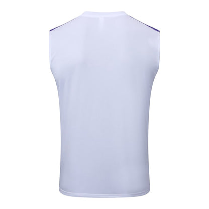 Debardeur Short Real Madrid Homme 2025 2026 Blanc Violet | Foot Fan