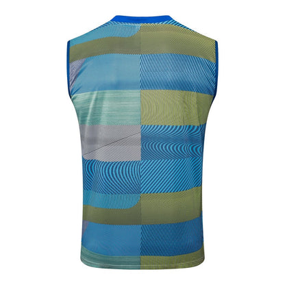 Debardeur Short Real Madrid Homme 2025 2026 Bleu Vert | Foot Fan