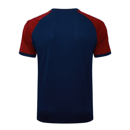 Kit Maillot Short Pre-Match Arsenal Homme 2025 2026 Bleu Rouge | Foot Fan