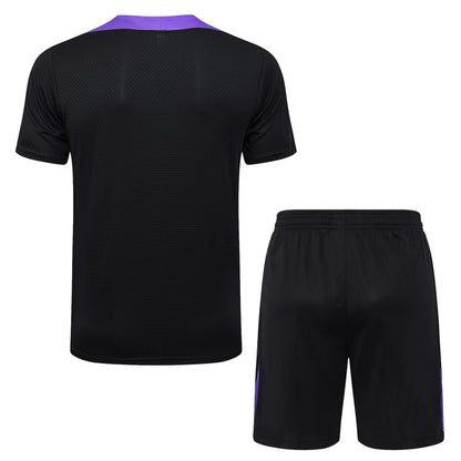 Ensemble Maillot Short Barcelone Homme 2025 2026 Noir Violet | Foot Fan