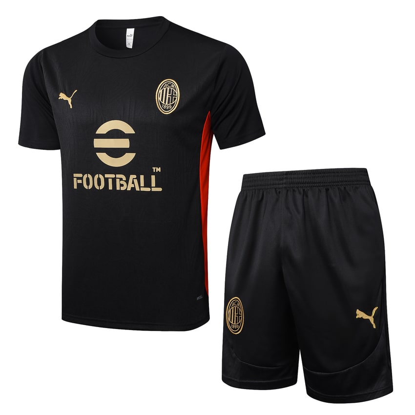 Ensemble-Maillot-Short-Milan-AC-2024-2025-Noir
