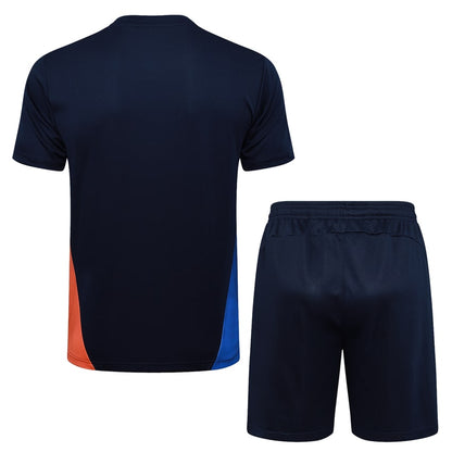 Ensemble Maillot Short Marseille OM Homme 2025 2026 Bleu Foncé | Foot Fan