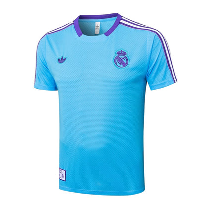 Ensemble Maillot Short Real Madrid Homme/Enfant 2025 2026 Bleu Ciel | Foot Fan