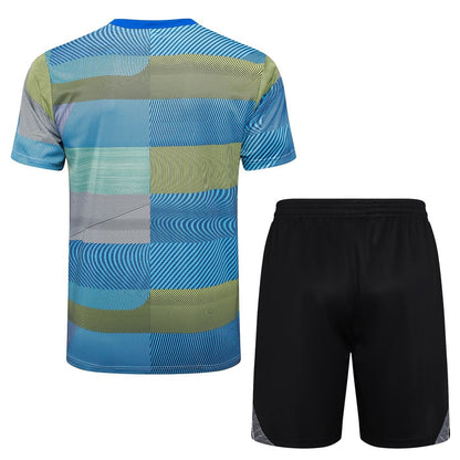 Ensemble Maillot Short Real Madrid Homme/Enfant 2025 2026 Bleu Jaune | Foot Fan