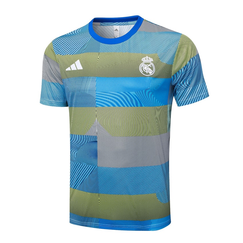 Ensemble Maillot Short Real Madrid Homme/Enfant 2025 2026 Bleu Jaune | Foot Fan