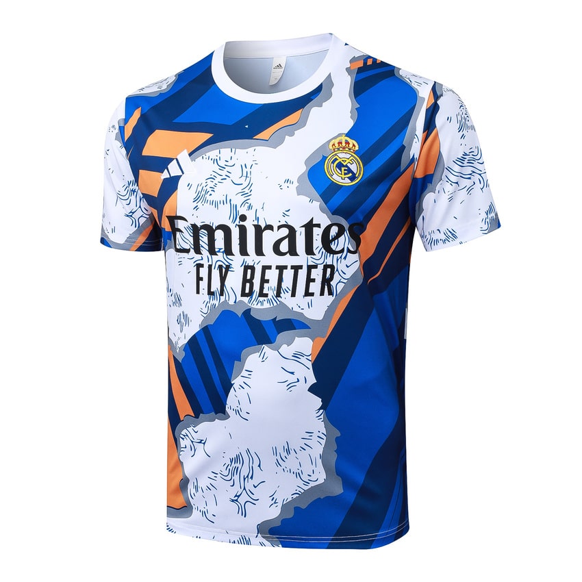 Ensemble Maillot Short Real Madrid Homme/Enfant 2025 2026 Bleu Tache | Foot Fan