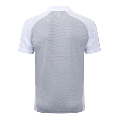 Polo Real Madrid Homme 2025 2026 Gris Blanc | Foot Fan