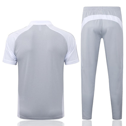 Polo Real Madrid Homme 2025 2026 Gris Blanc | Foot Fan
