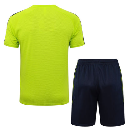 Ensemble Maillot Short Real Madrid Homme/Enfant 2025 2026 Jaune Foncé | Foot Fan