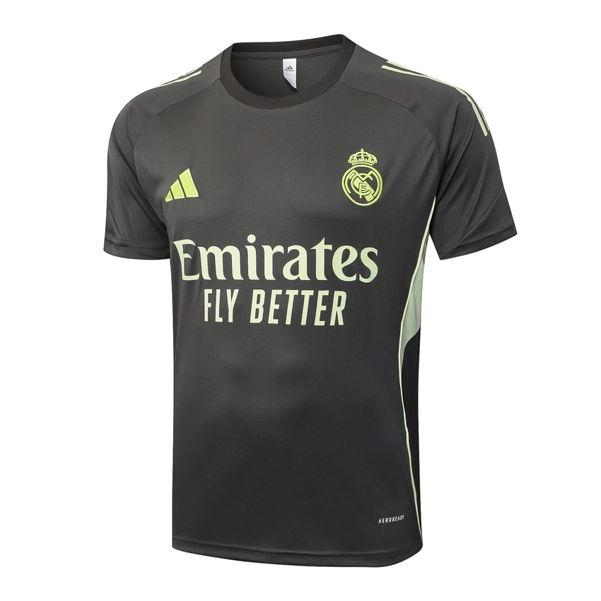 Ensemble Maillot Short Real Madrid Homme/Enfant 2025 2026 Noir Jaune | Foot Fan