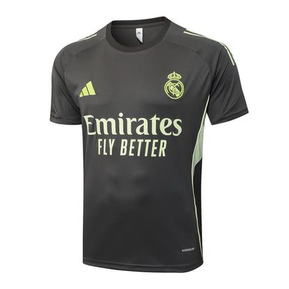 Ensemble Maillot Short Real Madrid Homme/Enfant 2025 2026 Noir Jaune | Foot Fan