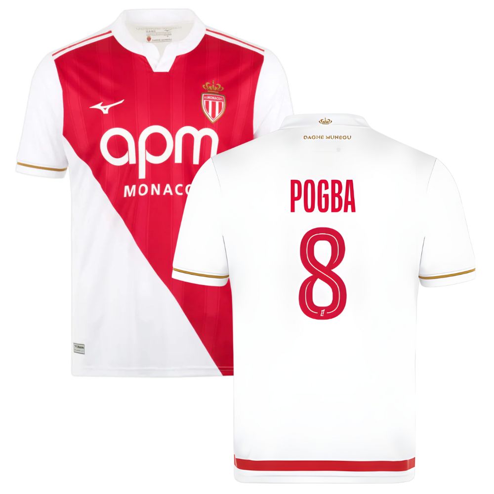 Maillot Kit Enfant AS Monaco Pogba Domicile 2025 2026 | Foot Fan