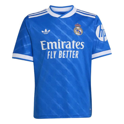 Maillot Kit Enfant Mbappe Real Madrid Third Bleu 2025 2026 | Foot Fan