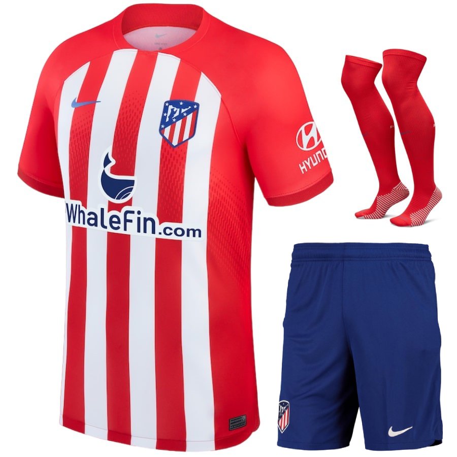 Maillot Kit Enfant Atletico Madrid Domicile 2024 | Foot Fan
