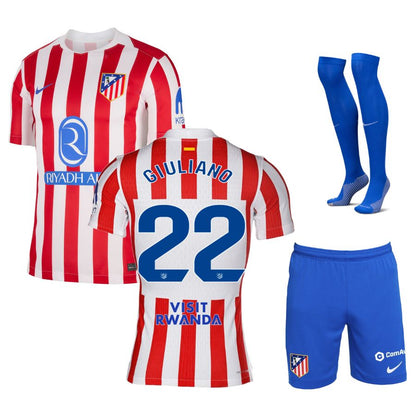 Maillot Kit Enfant Atletico Madrid Domicile 2025 2026 | Foot Fan