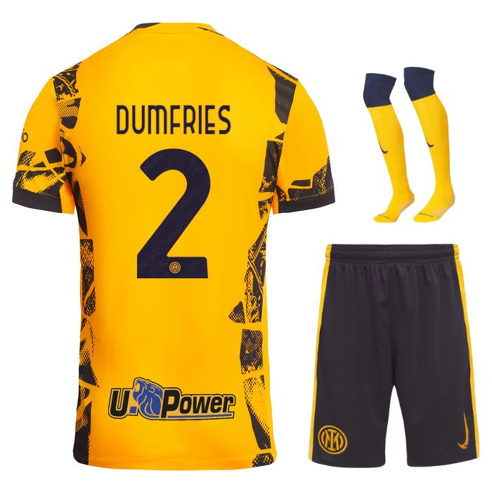 Maillot Enfant Inter Milan Third 2024 2025 Jaune | Foot Fan