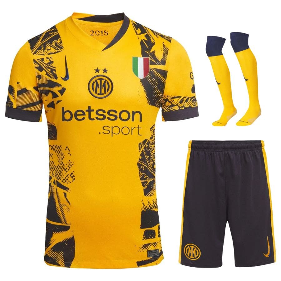 Maillot Enfant Inter Milan Third 2024 2025 Jaune | Foot Fan