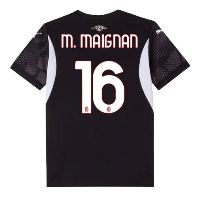 Maillot Gardien Maignan 16 Enfant AC Milan Domicile 2024 2025 Noir | Foot Fan
