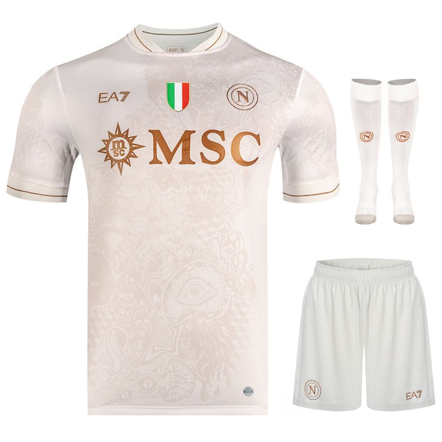 Maillot Kit Enfant Naples Exterieur 2025-2026 | Foot Fan