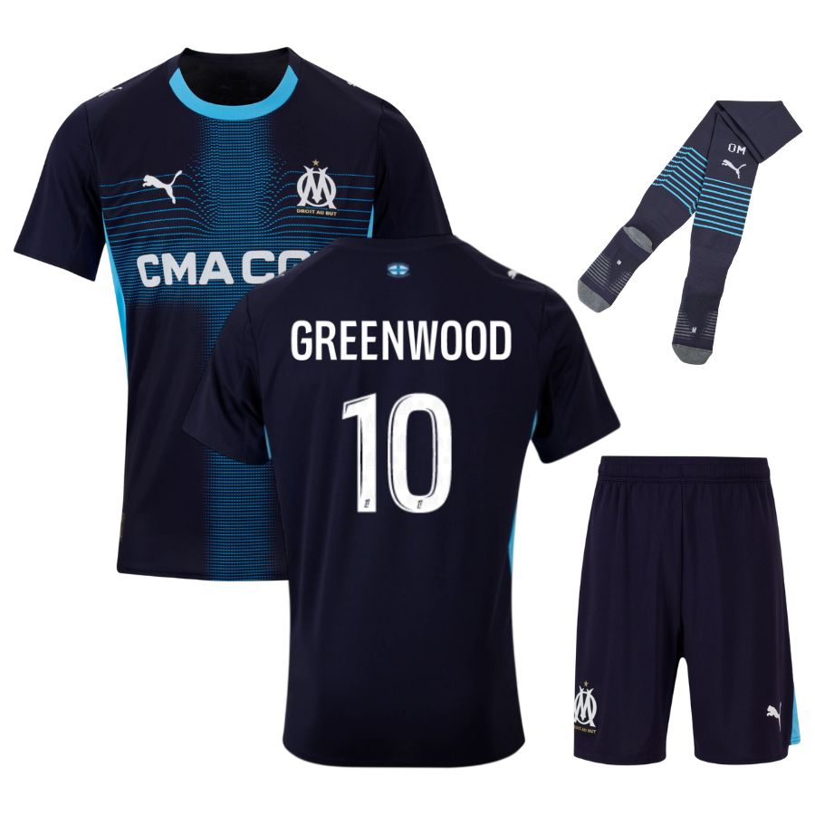 Maillot Kit Enfant Marseille Jul D&amp;P Exterieur 2025 2026 | Foot Fan