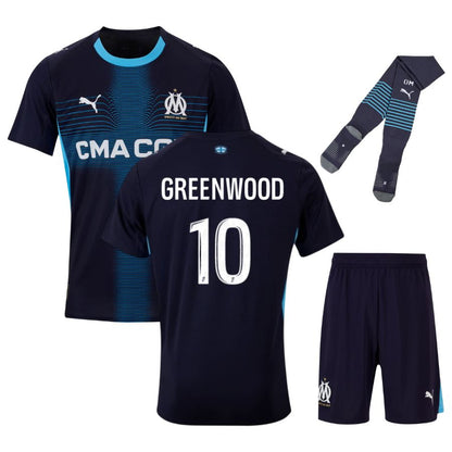 Maillot Kit Enfant Marseille Jul D&amp;P Exterieur 2025 2026 | Foot Fan