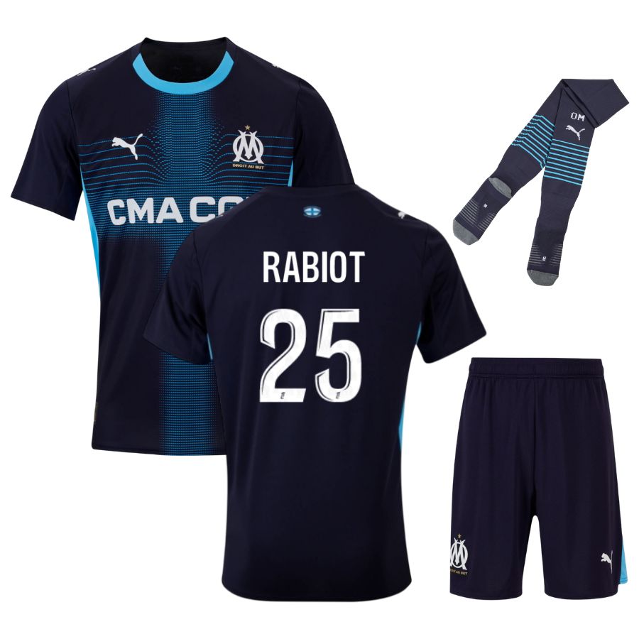 Maillot Kit Enfant Marseille Jul D&amp;P Exterieur 2025 2026 | Foot Fan