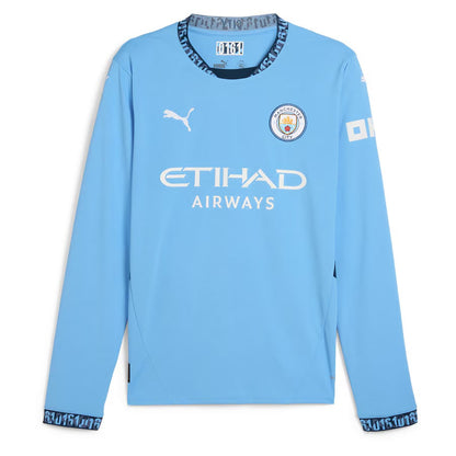 Maillot Manchester City Manches Longues Haaland Homme 2024 2025 | Foot Fan