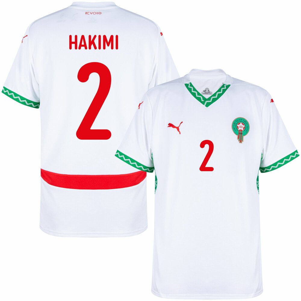 Maillot Maroc Homme Hakimi 2 Exterieur 2024 2025 | Foot Fan