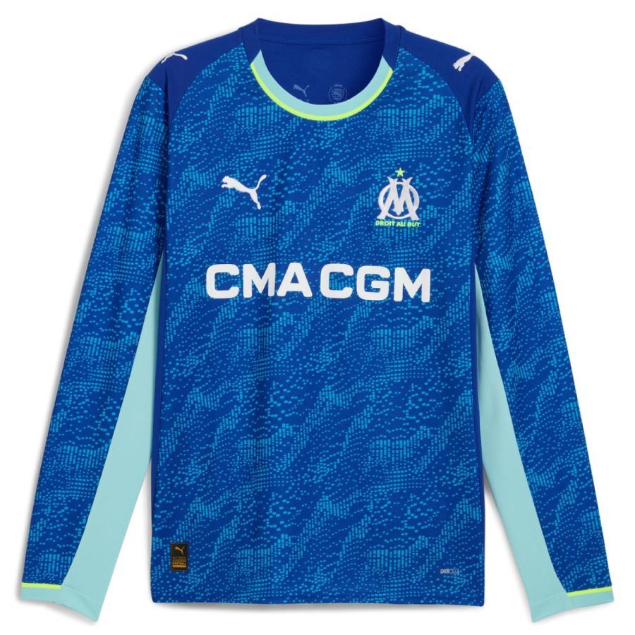 Maillot Marseille OM Third Manches Longues Homme 2025 2026 Bleu | Foot Fan