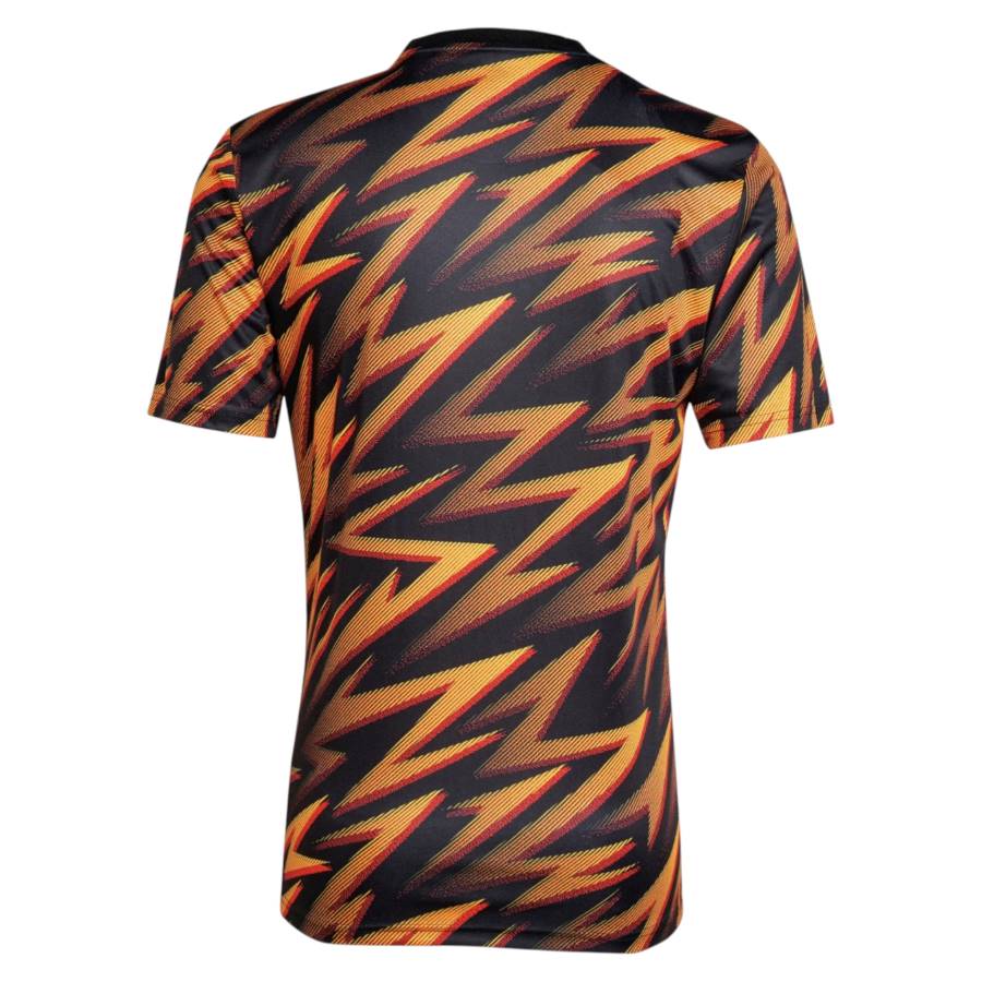 Maillot Pre Match AS Roma Training Homme/Enfant 2025 2026 Orange/Noir | Foot Fan