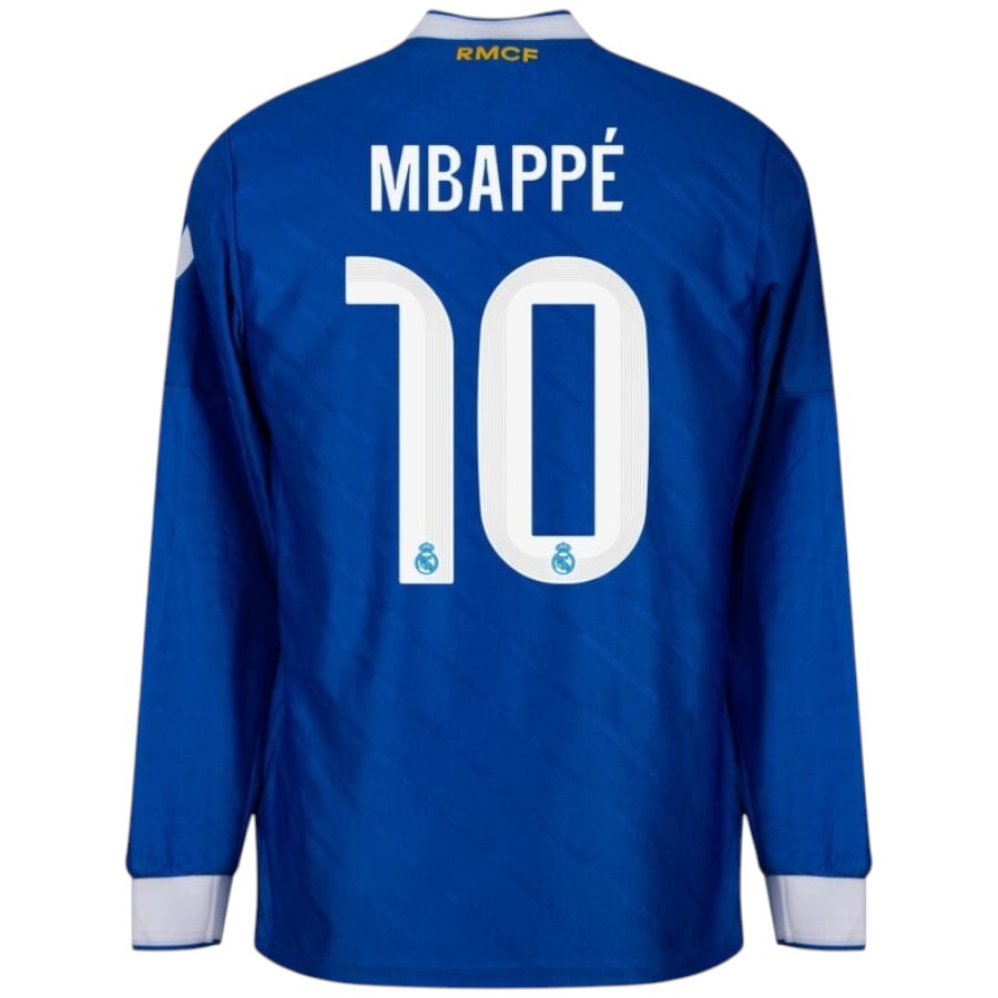 Maillot Mbappe Real Madrid Third Manches Longues Bleu Homme 2025 2026 | Foot Fan