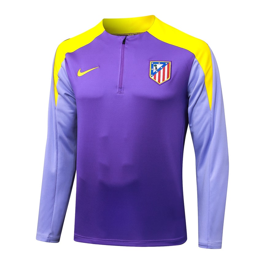 Survetement Atletico Madrid Training Homme/Enfant  2025 2026 Violet Jaune | Foot Fan
