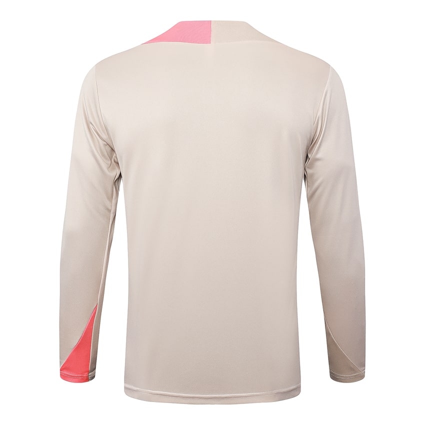 Survetement Barcelone Training Homme/Enfant 2025 2026 Beige Rose | Foot Fan