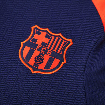 Survetement Barcelone Training Homme/Enfant 2025 2026 Bleu Orange | Foot Fan